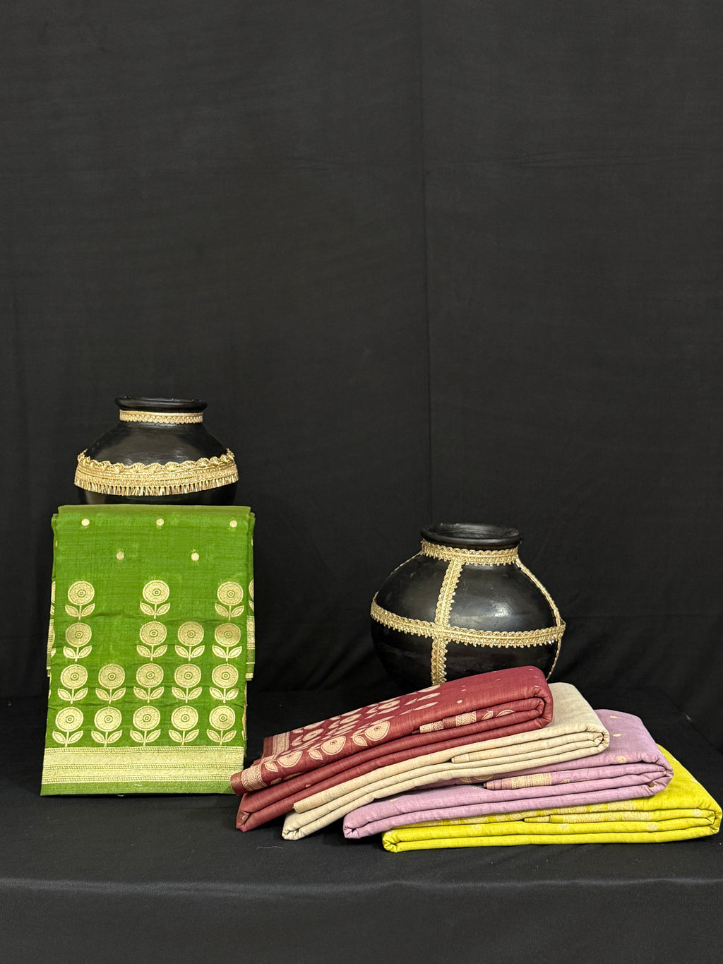 Raw Pashmina Weaving Saree