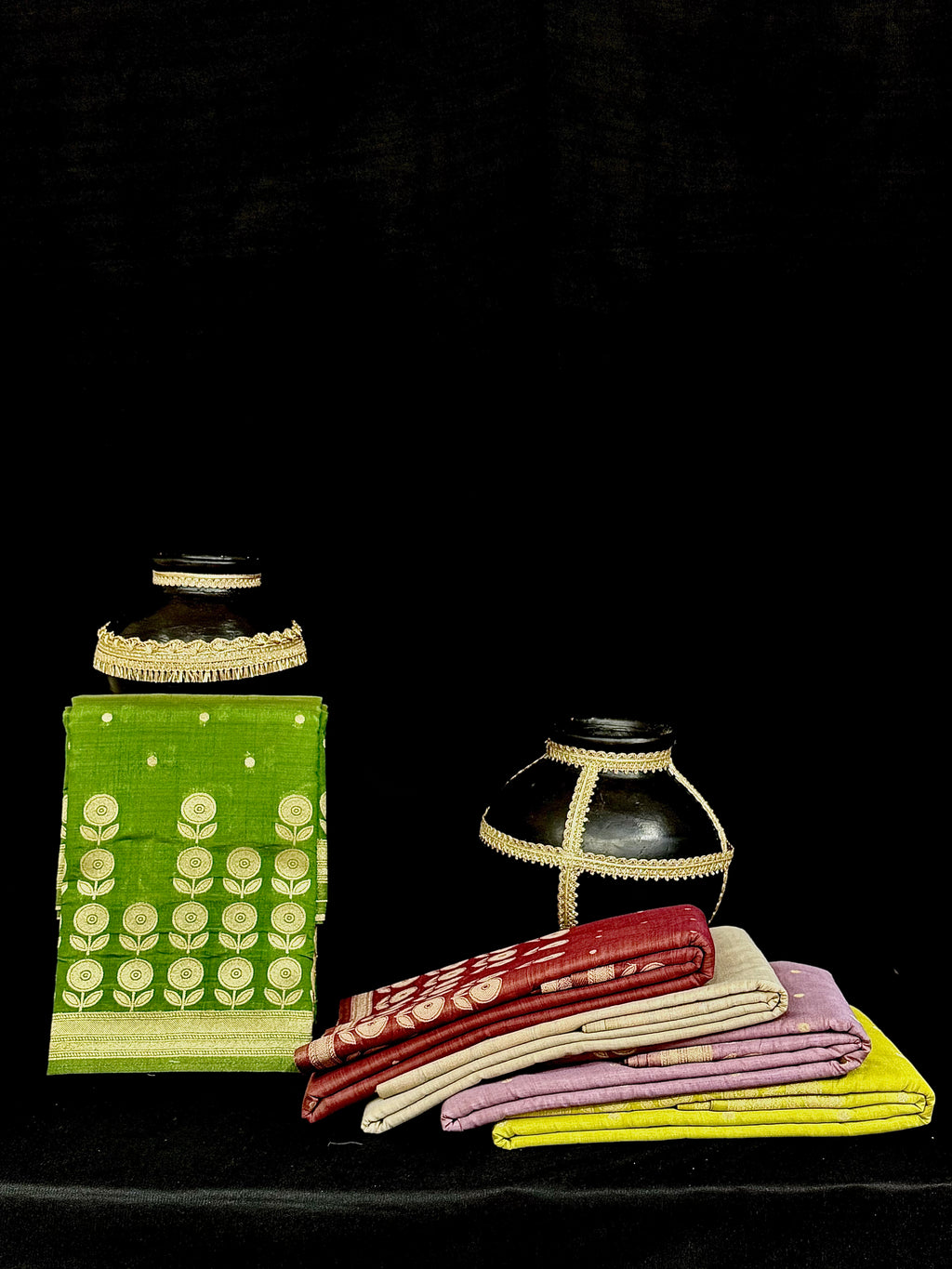 Raw Pashmina Weaving Saree