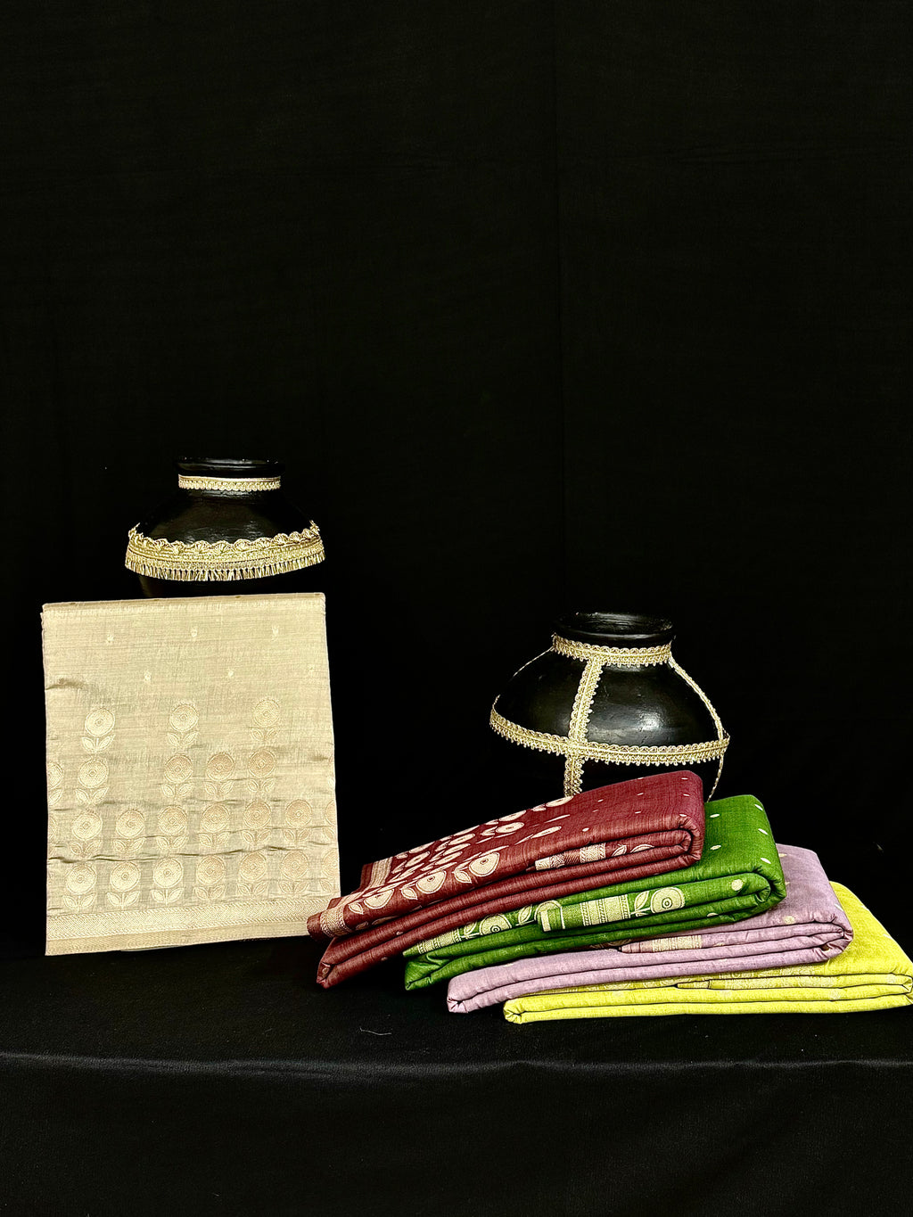 Raw Pashmina Weaving Saree