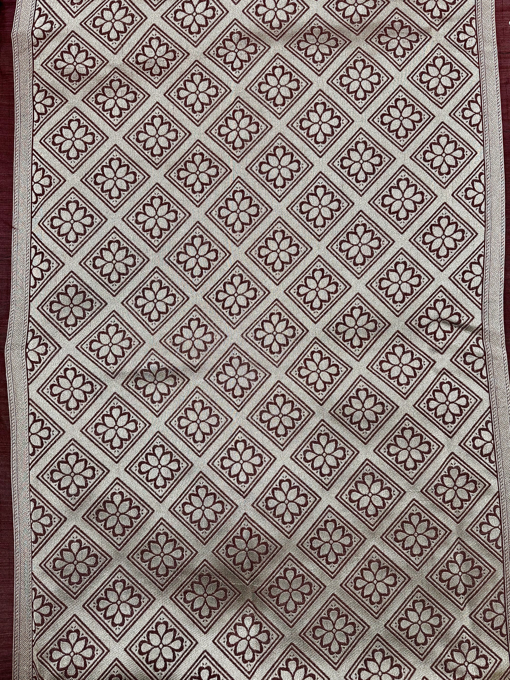 Raw Pashmina Weaving Saree