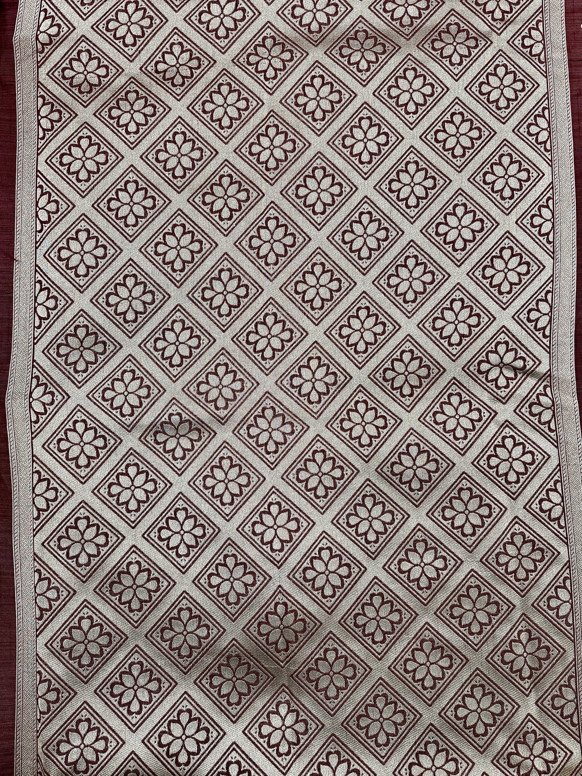 Raw Pashmina Weaving Saree