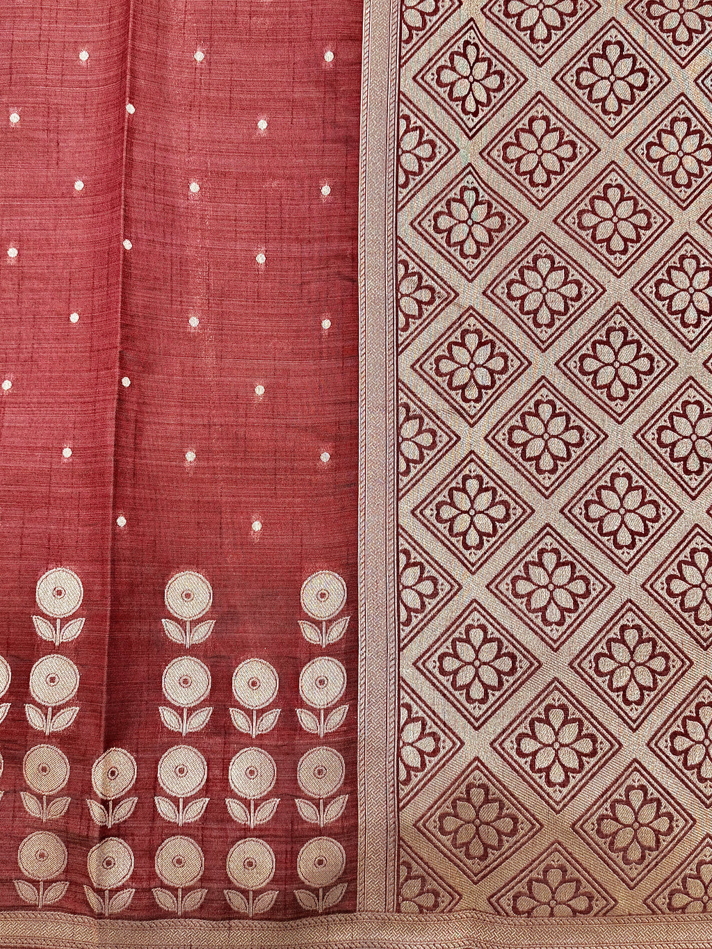 Raw Pashmina Weaving Saree