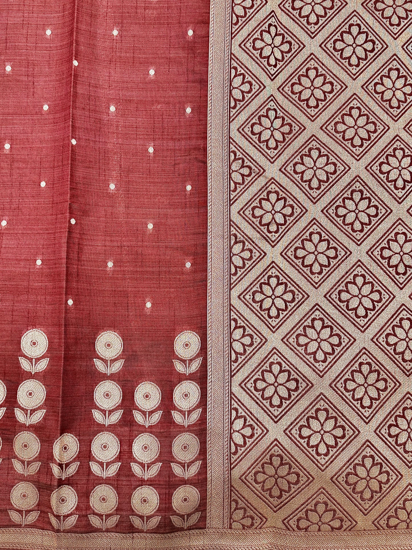Raw Pashmina Weaving Saree