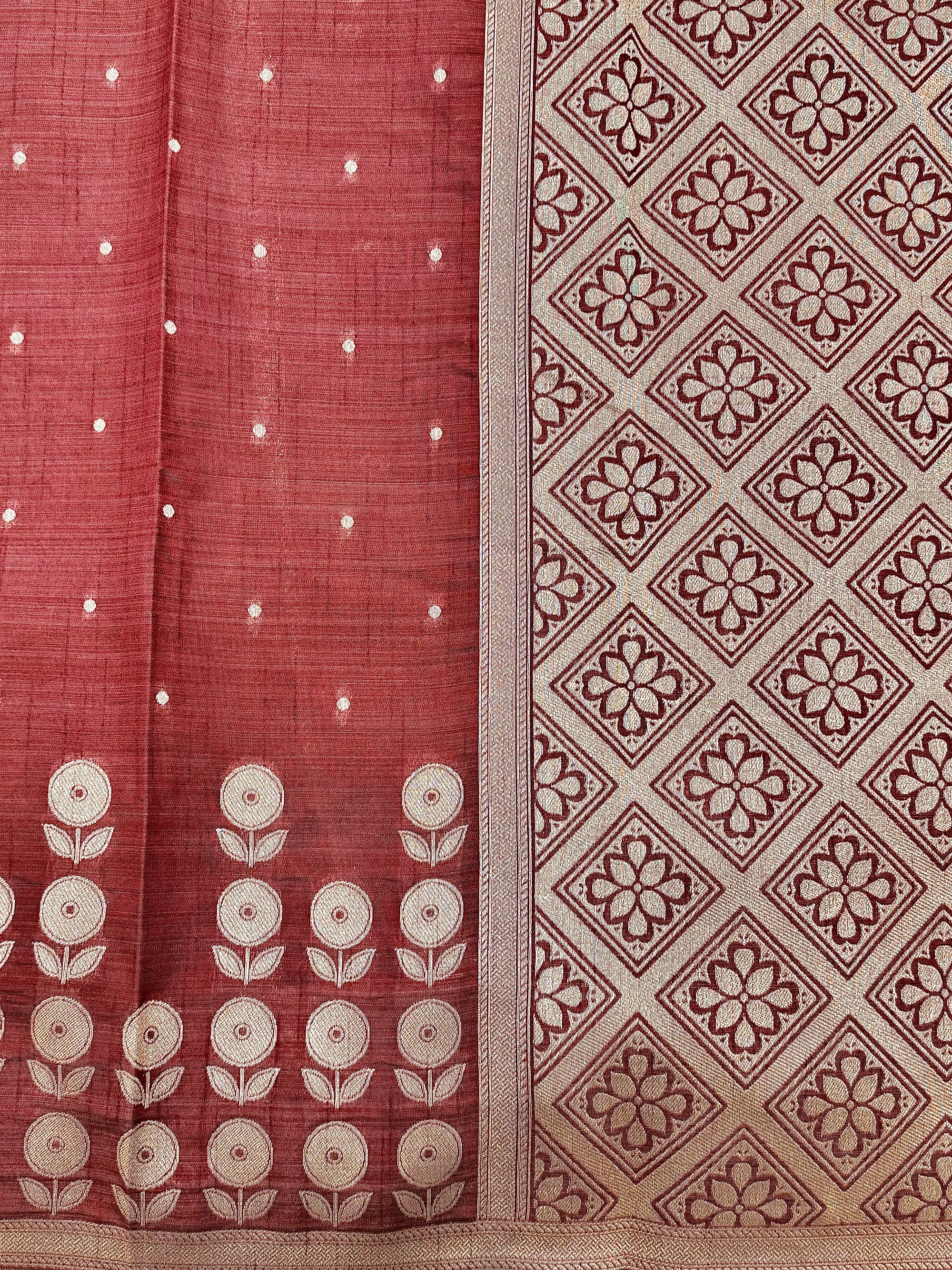 Raw Pashmina Weaving Saree