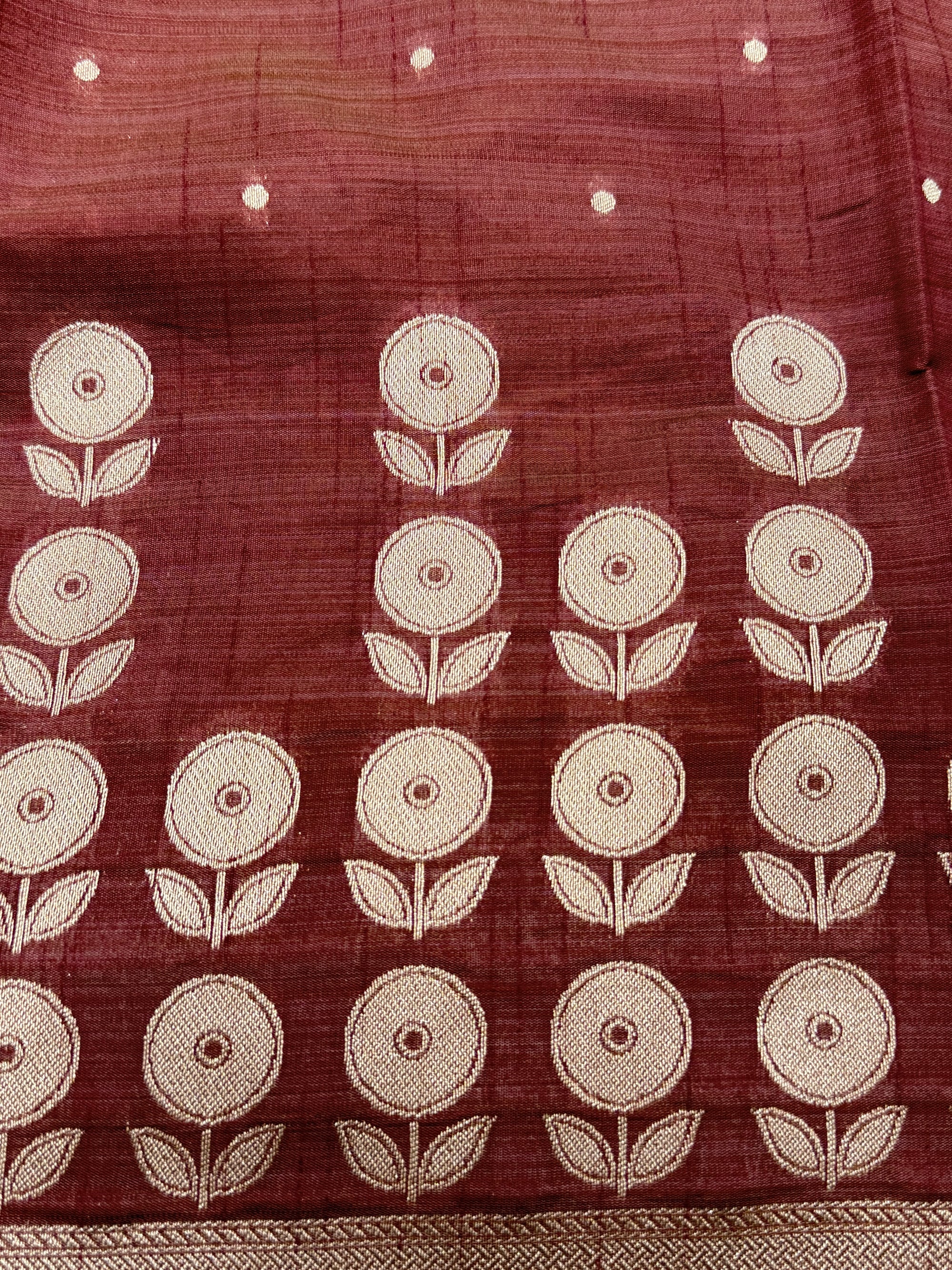 Raw Pashmina Weaving Saree