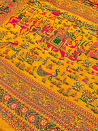 Pure Chanderi Antiq Border Fancy Print Saree