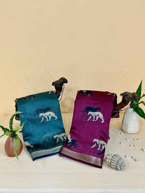 Banarasi Raw Tussar Weaving Saree