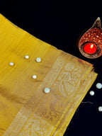 Banarasi Tissue Georgette Crush Saree