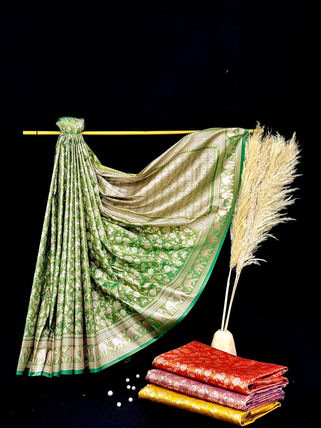 Banarasi Tissue Katan Fancy Weaving Saree