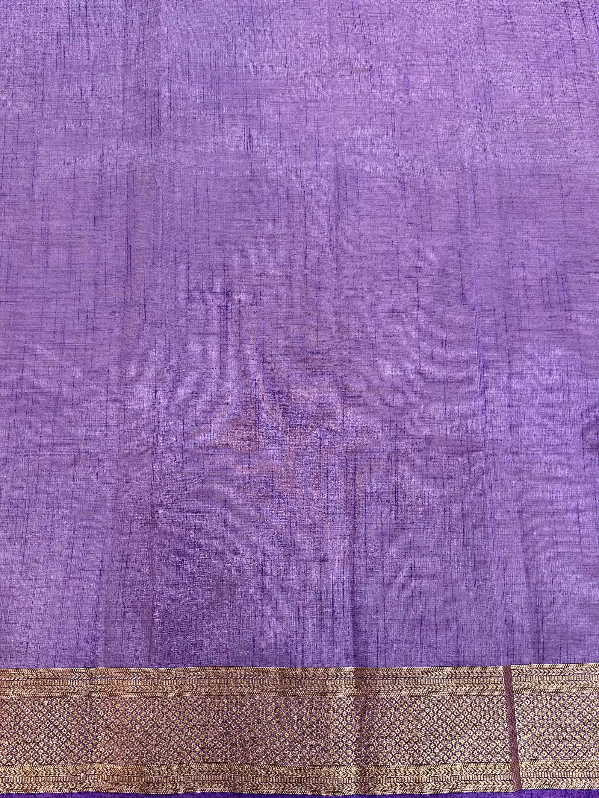 Semi Tussar Embroidered Saree