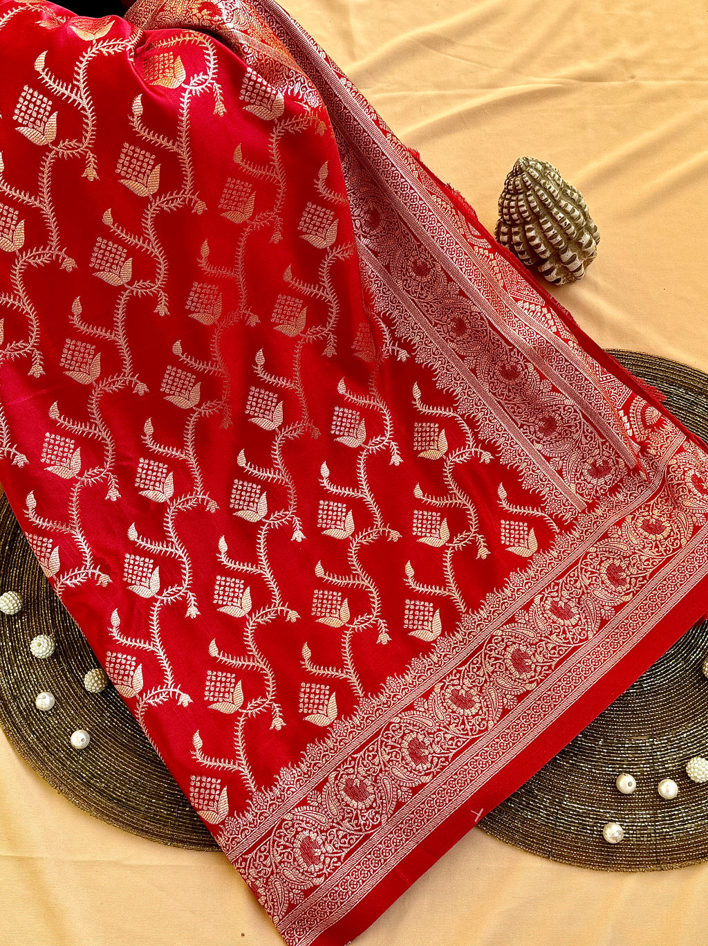 Mushroo Silk Weaving Saree