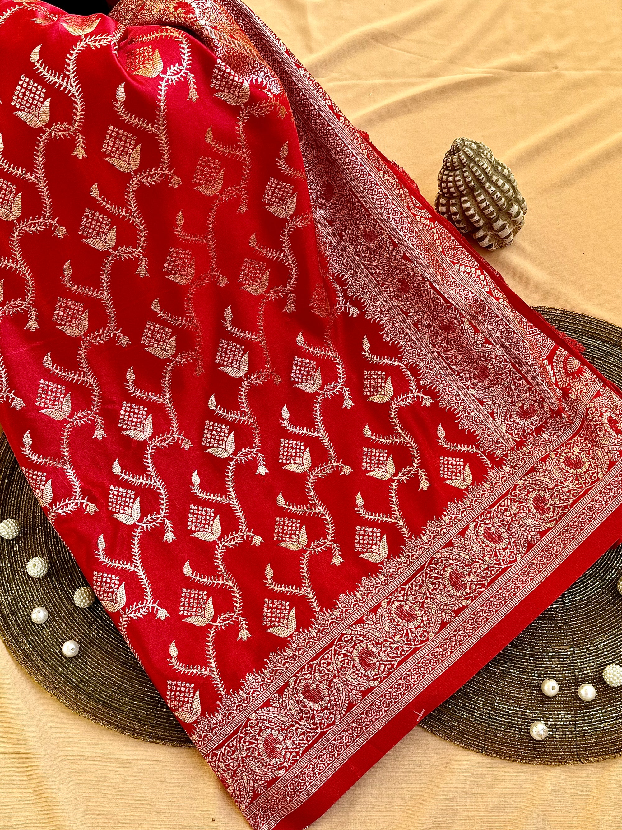 Mushroo Silk Weaving Saree