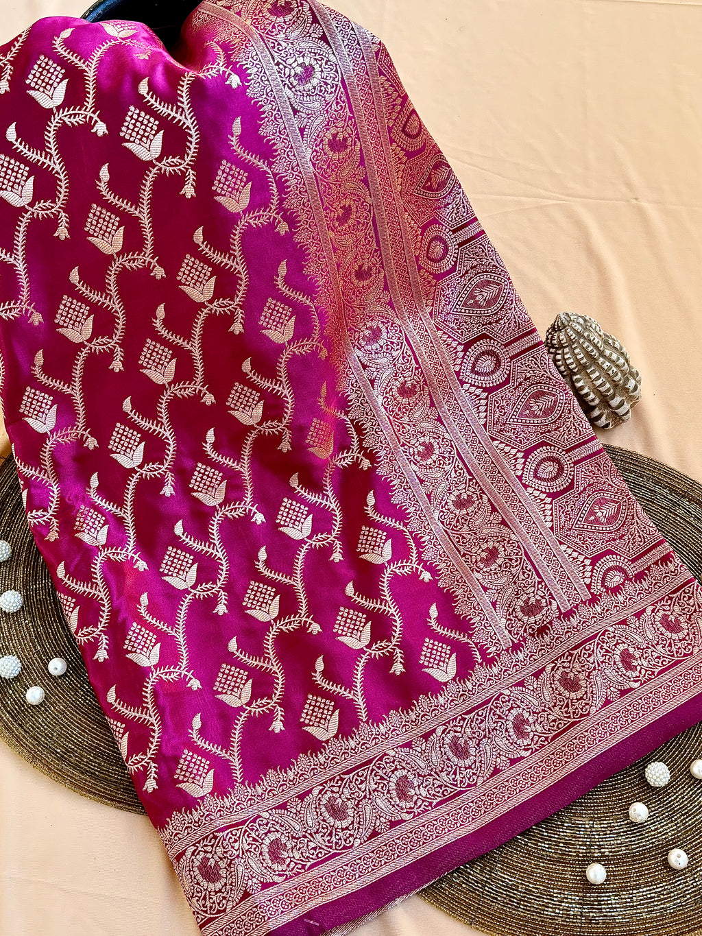 Mushroo Silk Weaving Saree