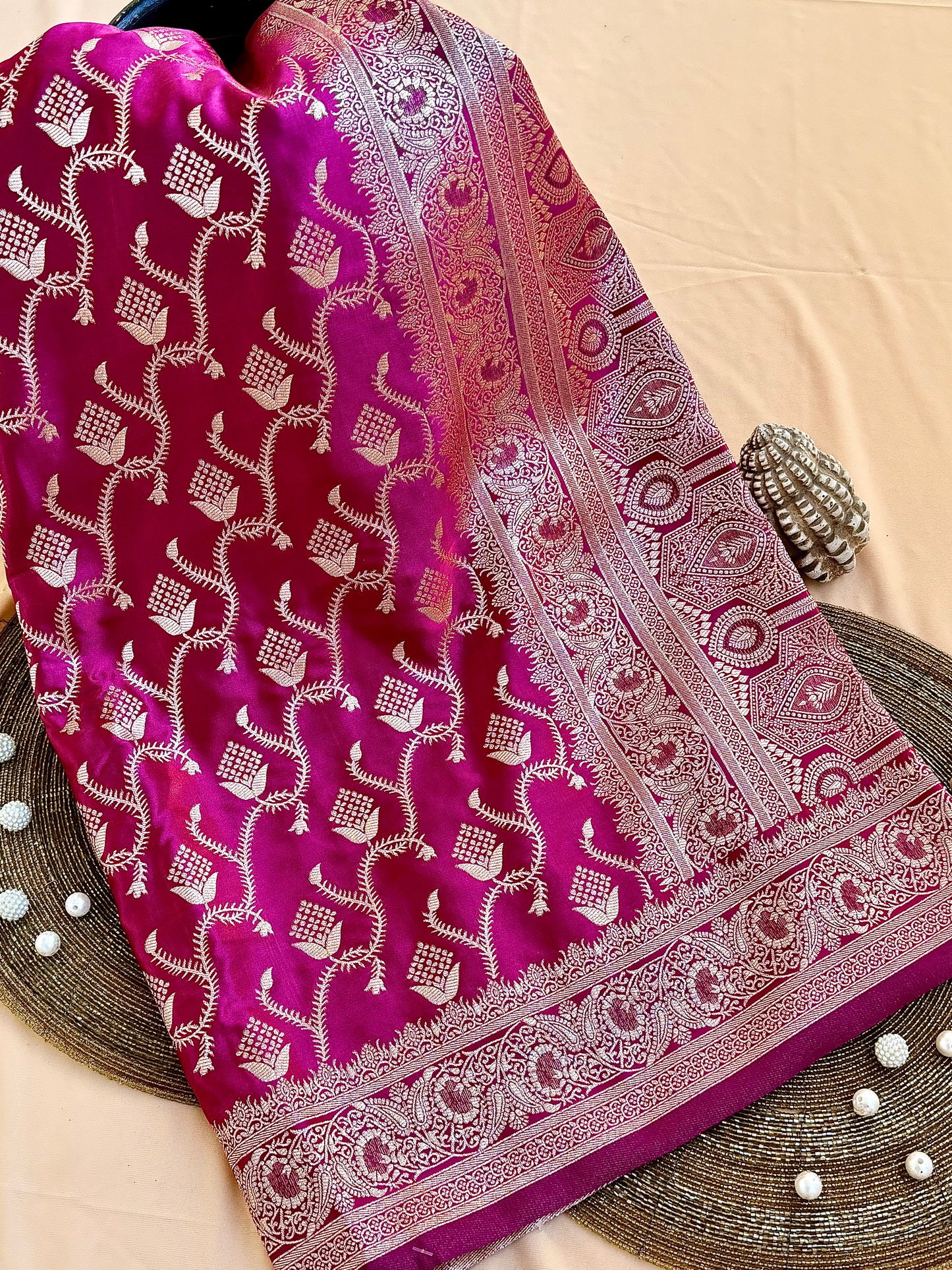 Mushroo Silk Weaving Saree