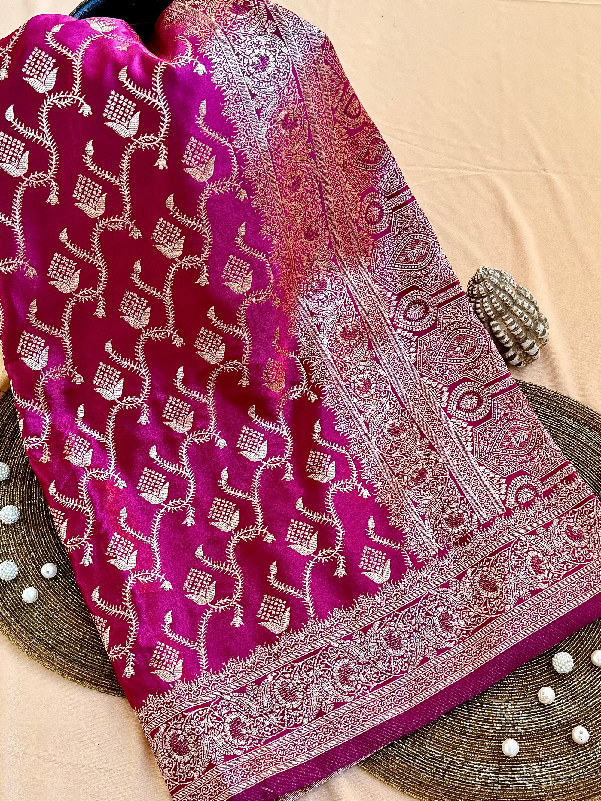 Mushroo Silk Weaving Saree