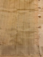 Semi Tussar Silk Saree with Embroidered Work