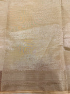 Semi Tussar Silk Saree with Embroidered Work