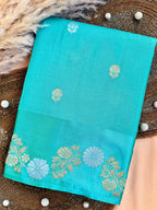 Mango Silk Saree with Satin Border
