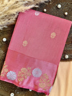 Mango Silk Saree with Satin Border