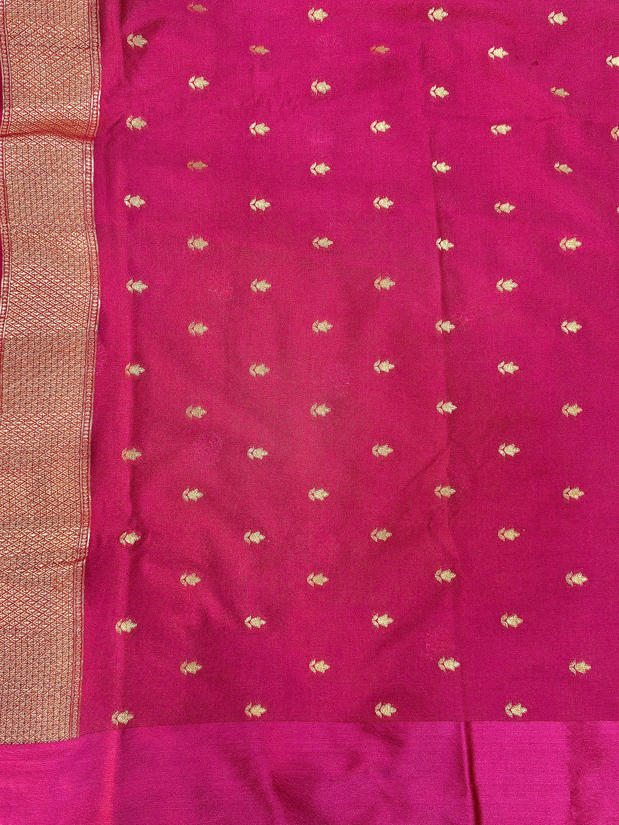 Mango Silk Saree with Satin Border