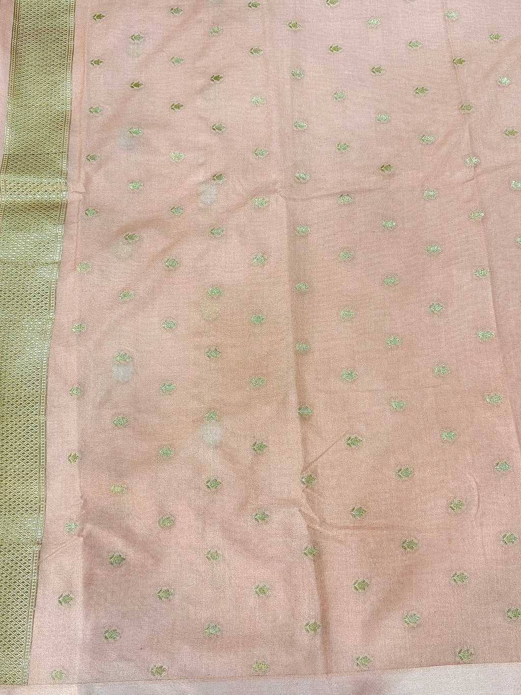 Mango Silk Saree with Satin Border