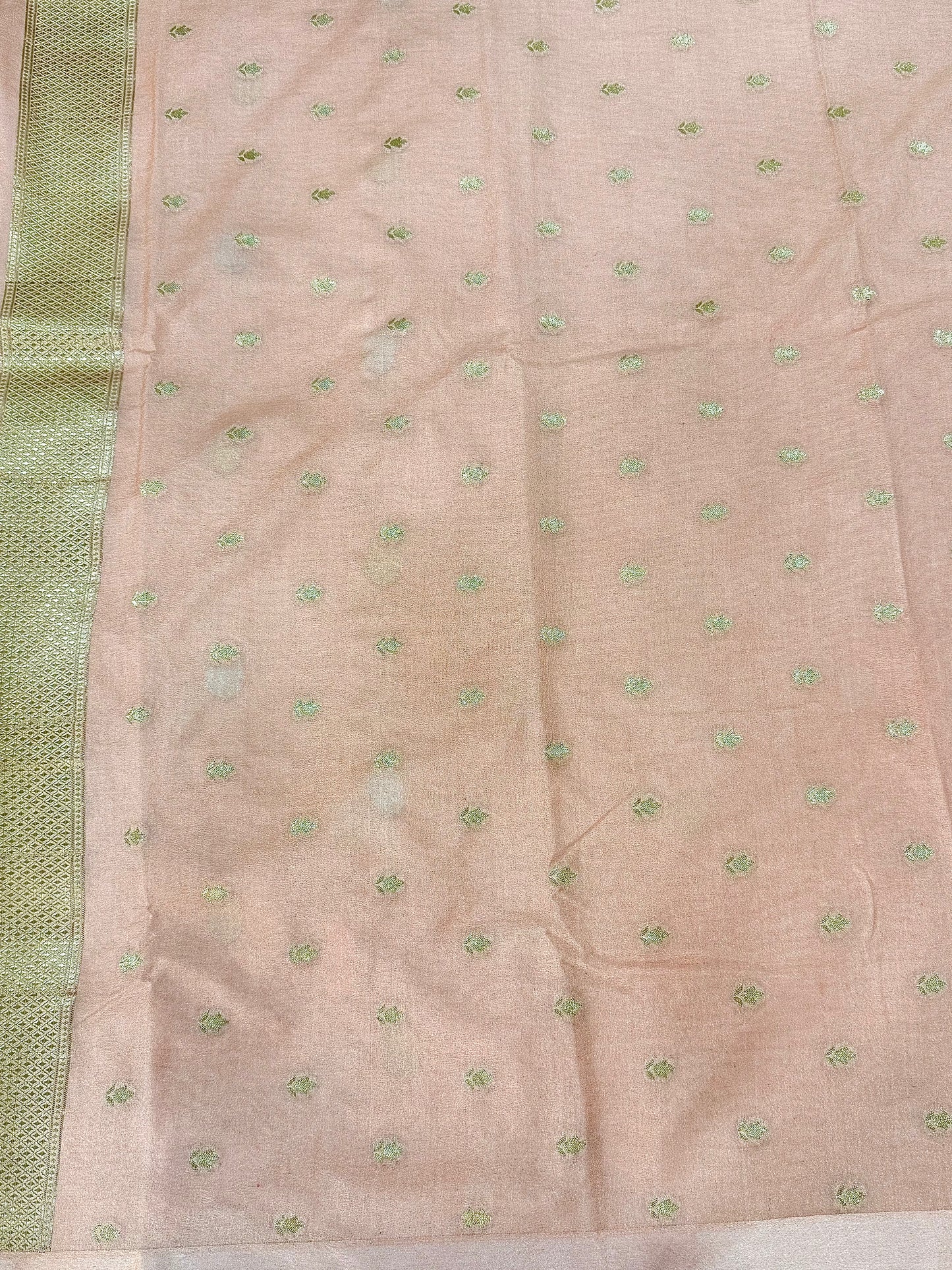 Mango Silk Saree with Satin Border