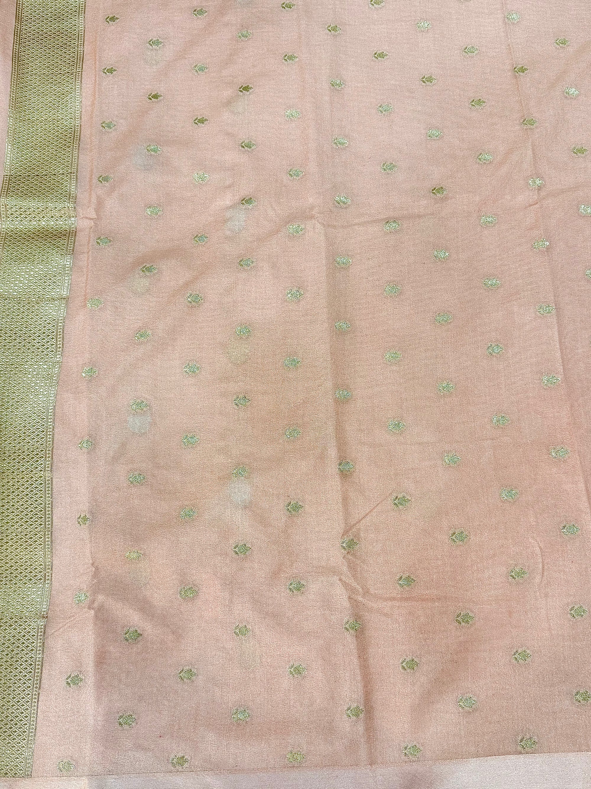 Mango Silk Saree with Satin Border