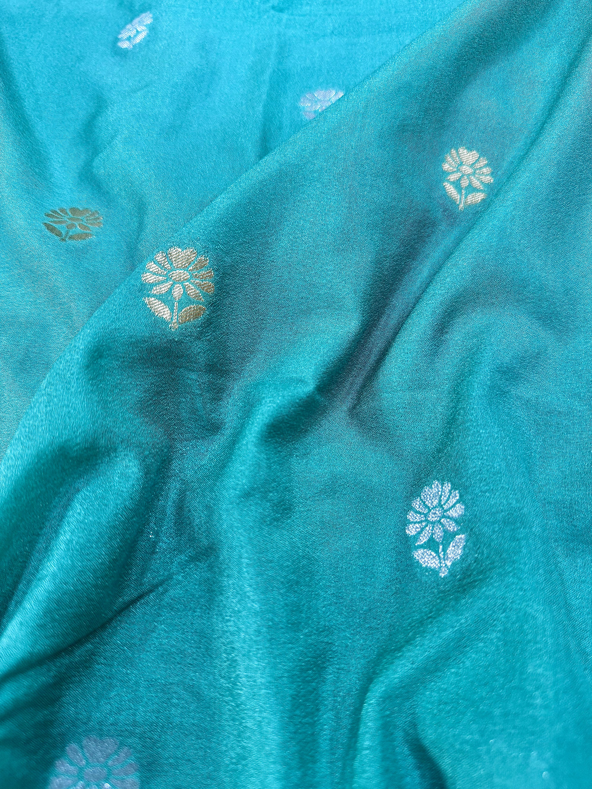 Mango Silk Saree with Satin Border