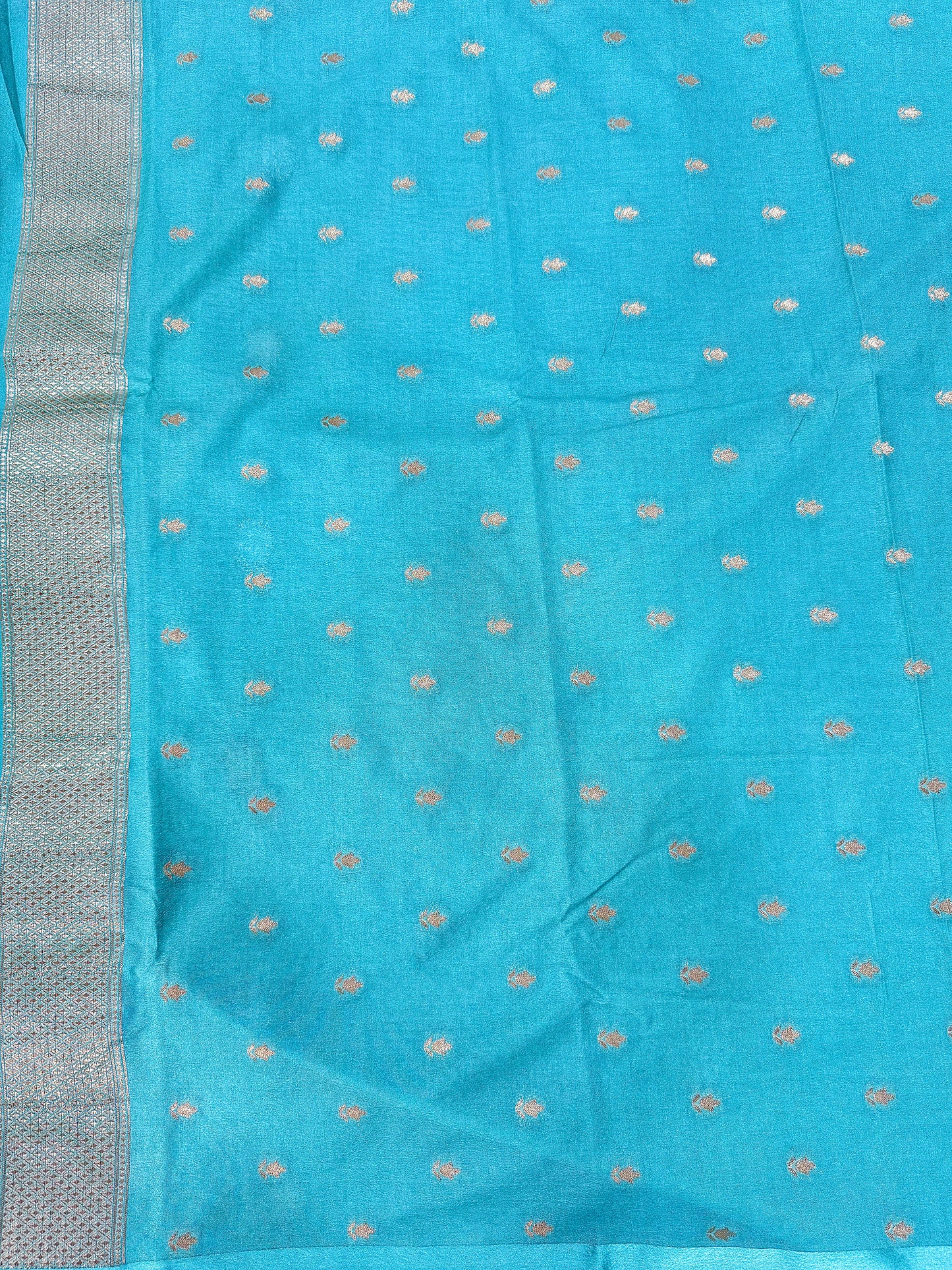 Mango Silk Saree with Satin Border