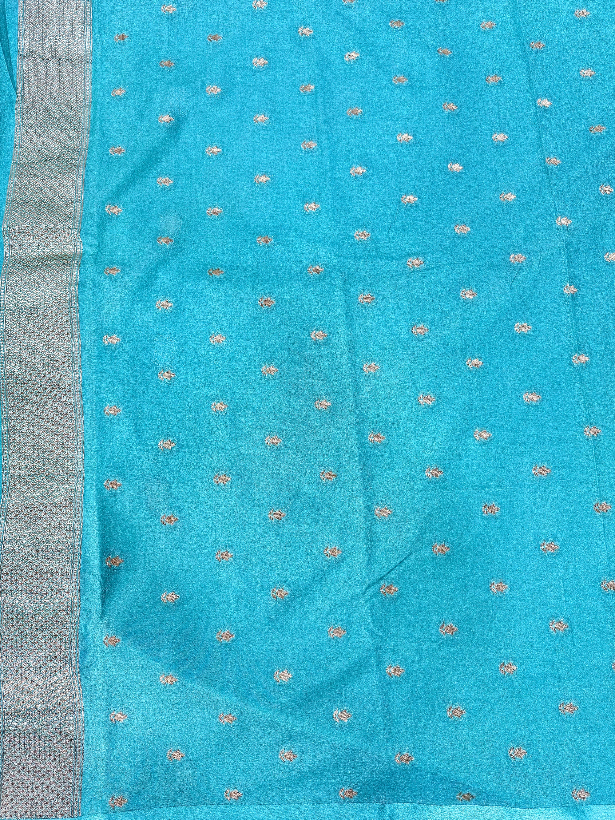 Mango Silk Saree with Satin Border