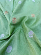 Mango Silk Saree with Satin Border