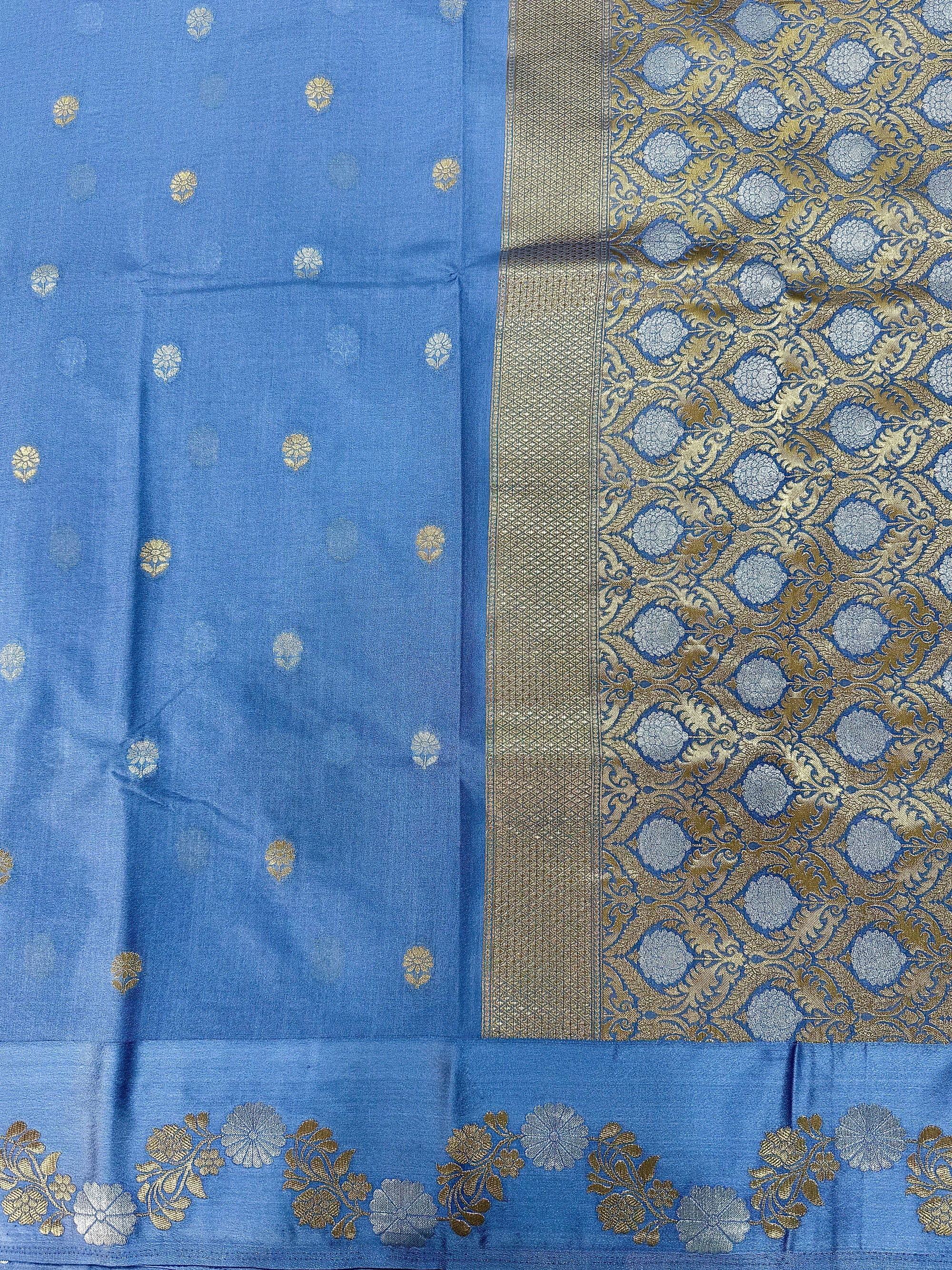 Mango Silk Saree with Satin Border
