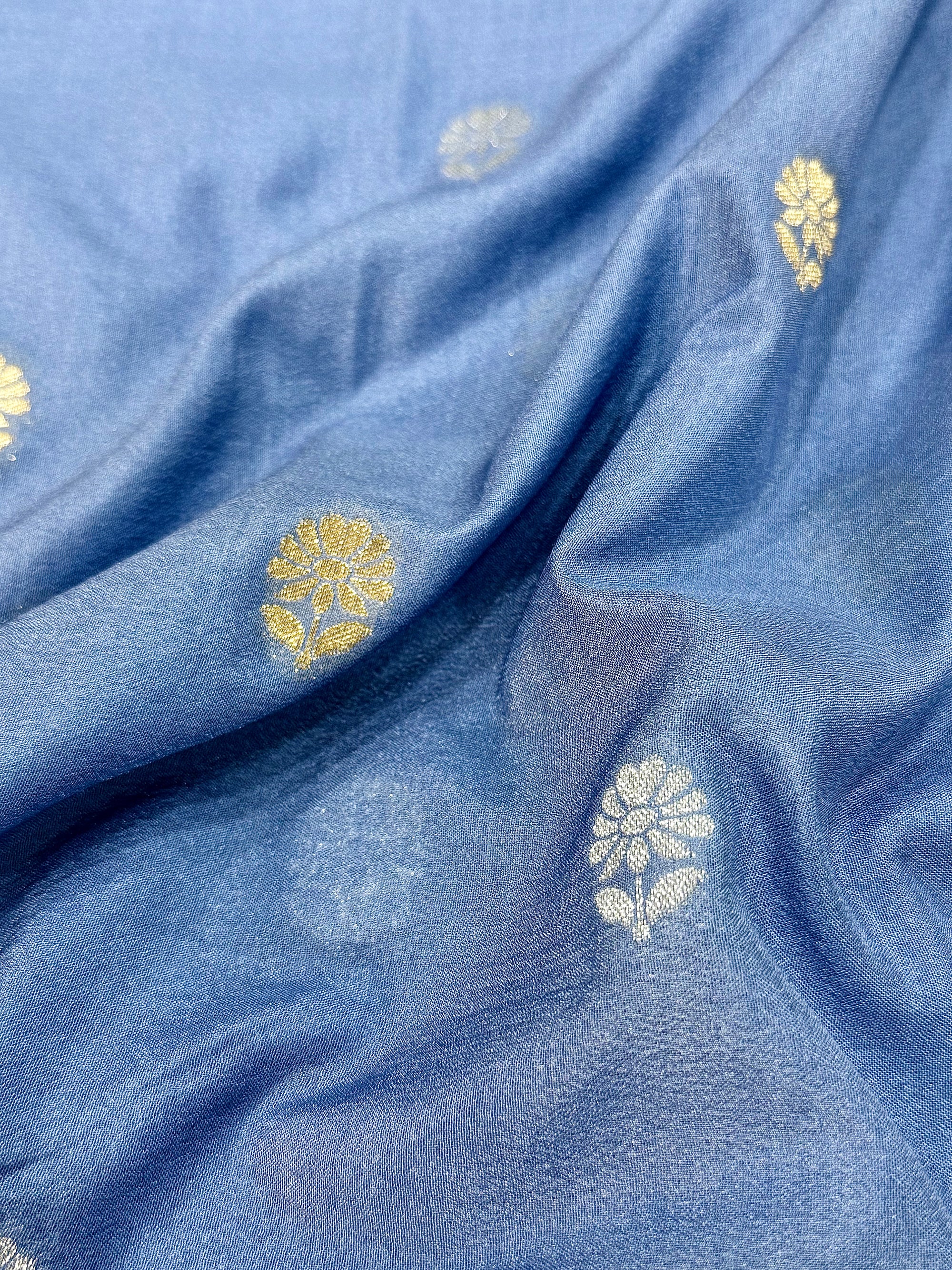 Mango Silk Saree with Satin Border