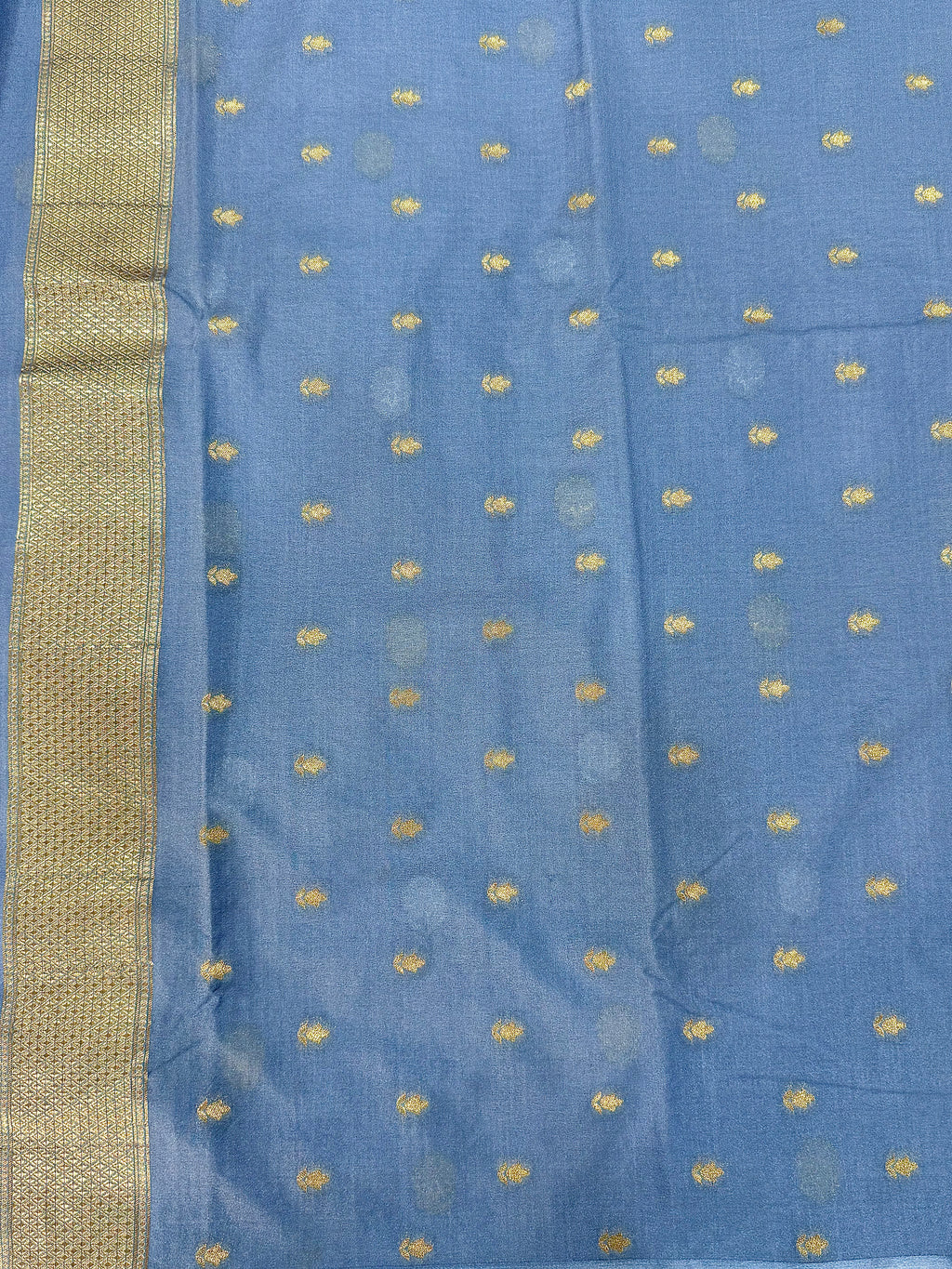 Mango Silk Saree with Satin Border