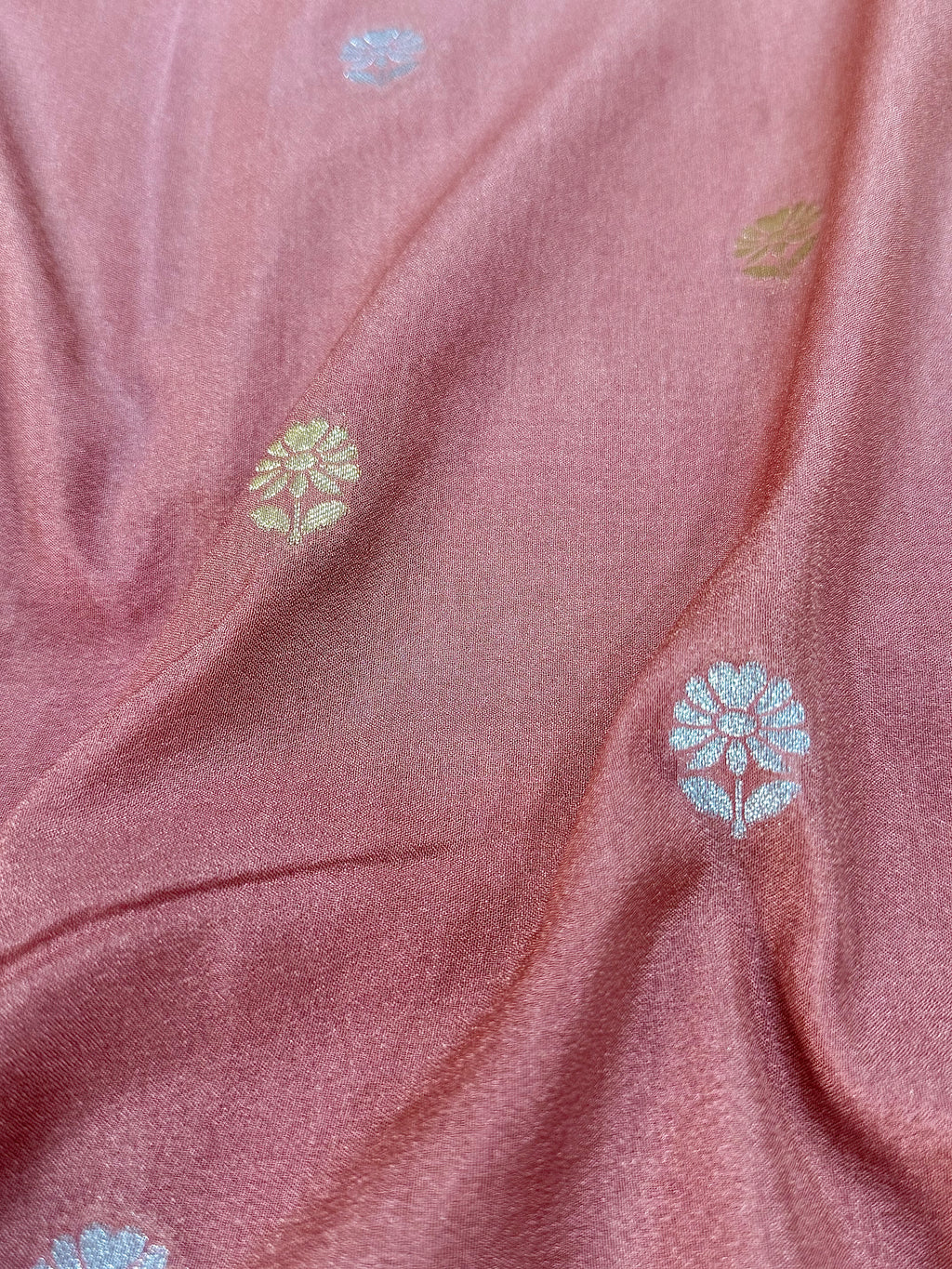 Mango Silk Saree with Satin Border