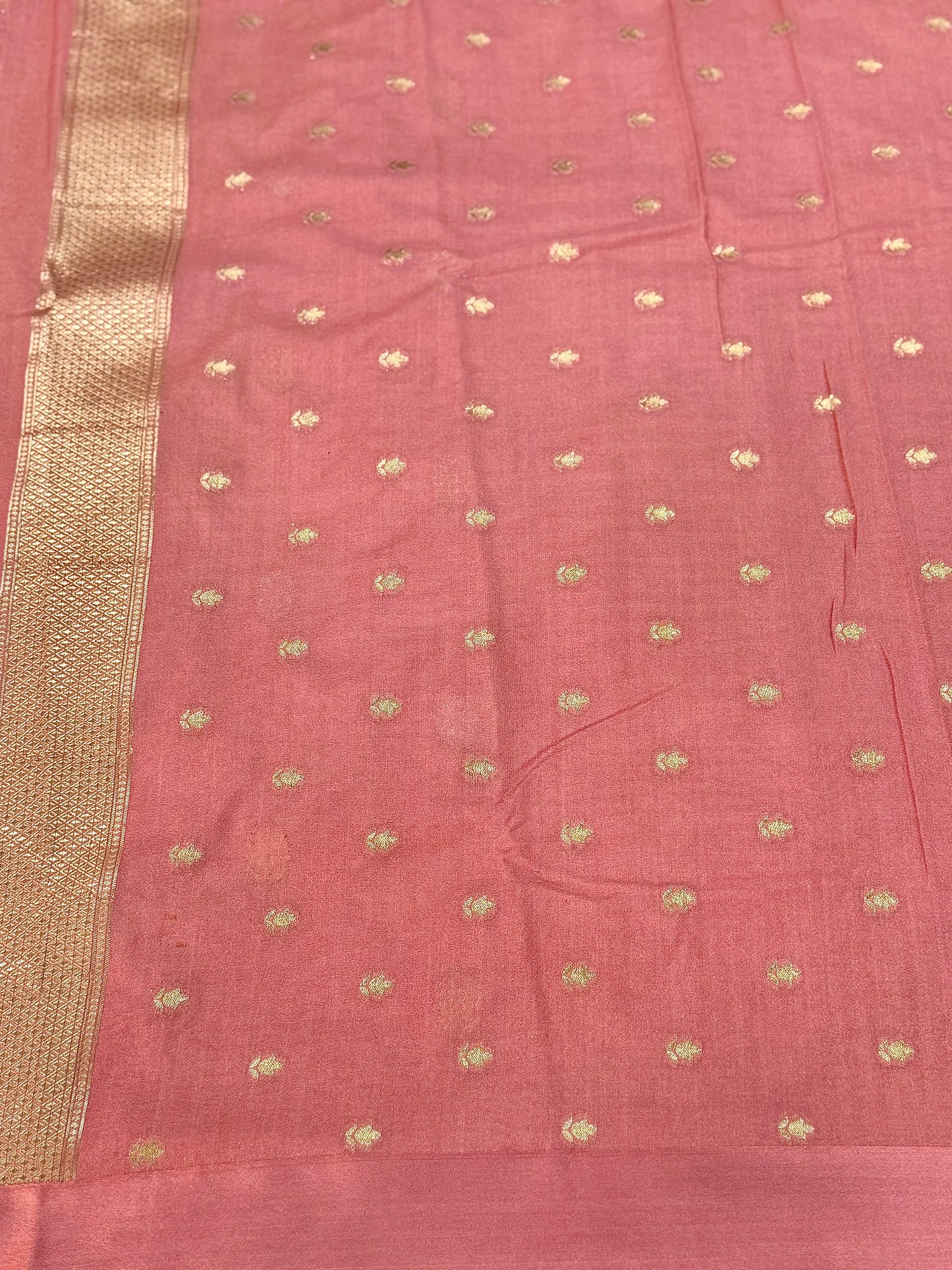 Mango Silk Saree with Satin Border