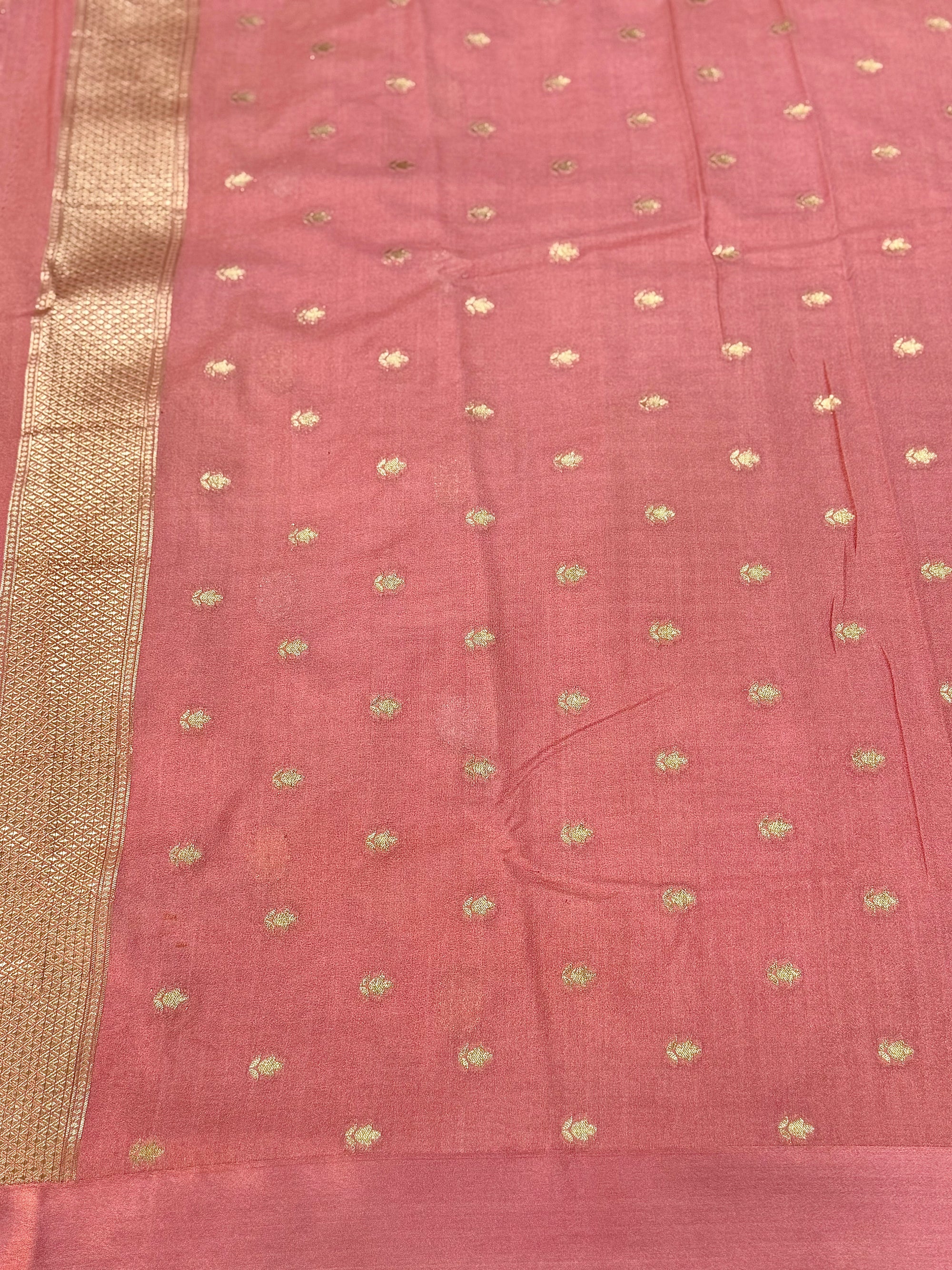 Mango Silk Saree with Satin Border