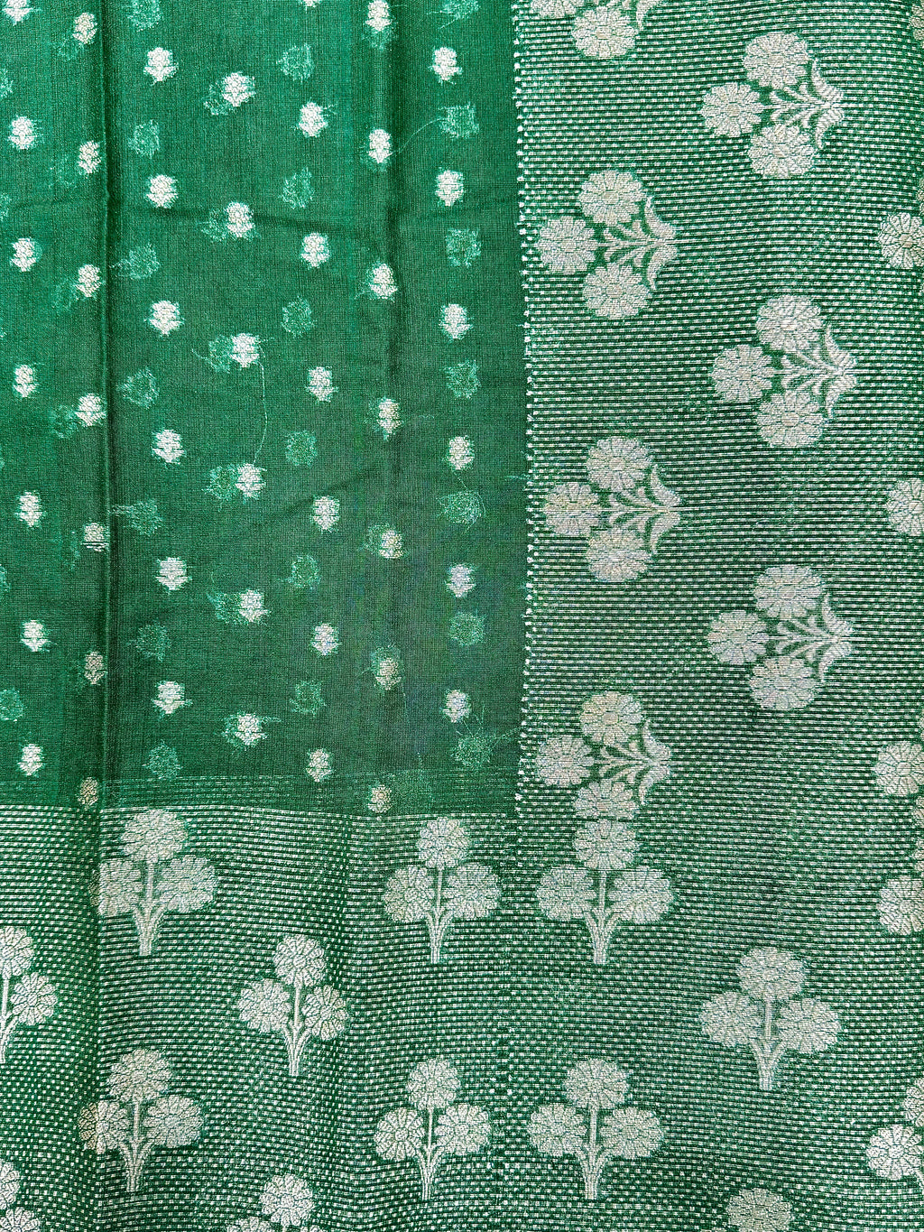 Raw Linen Woven Saree