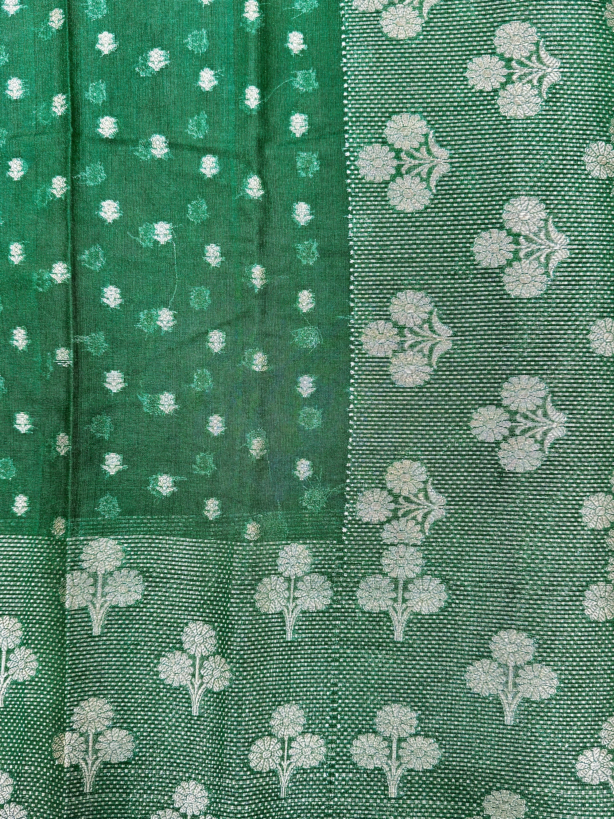 Raw Linen Woven Saree