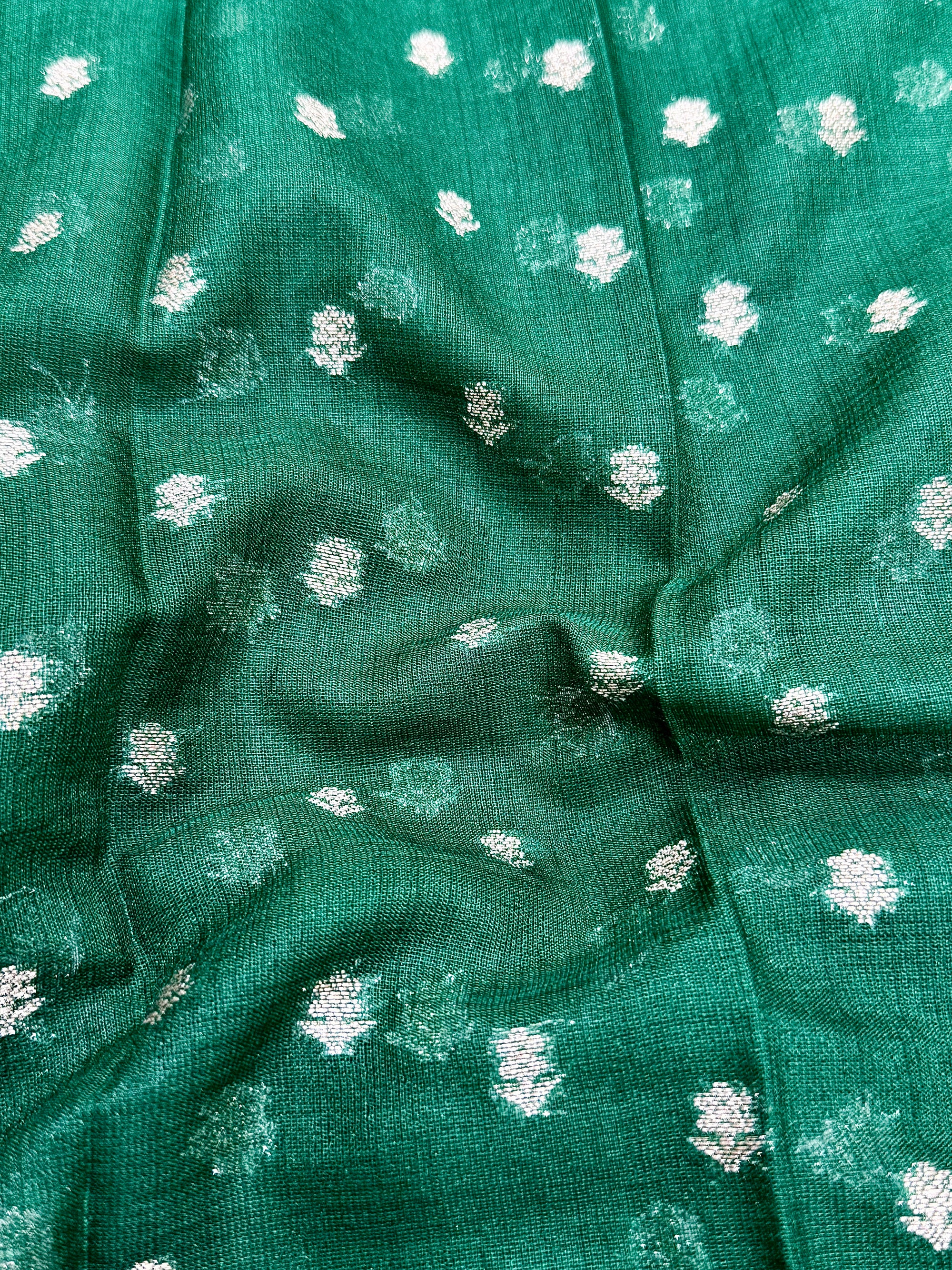 Raw Linen Woven Saree