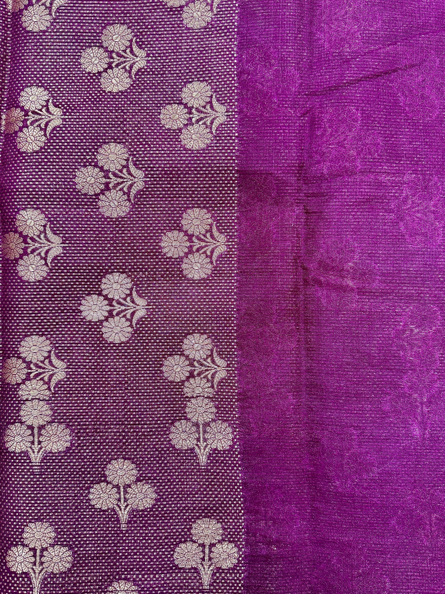 Raw Linen Woven Saree