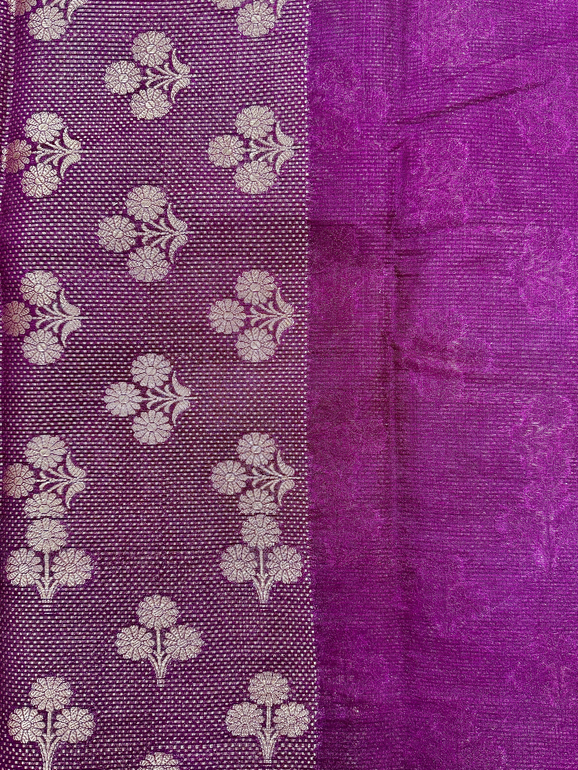 Raw Linen Woven Saree
