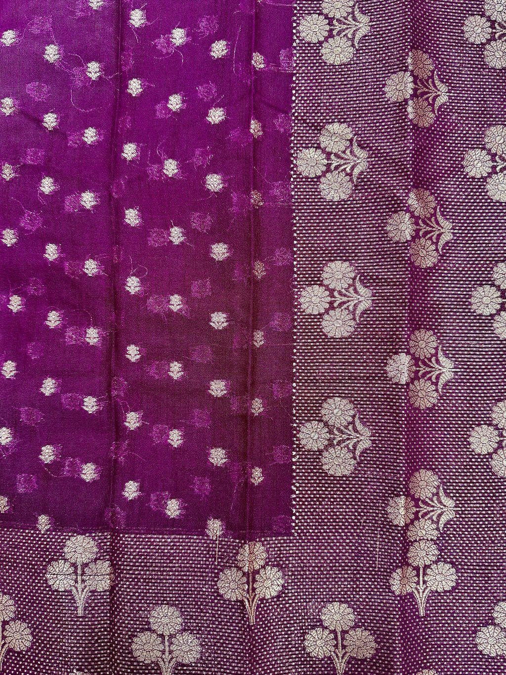 Raw Linen Woven Saree