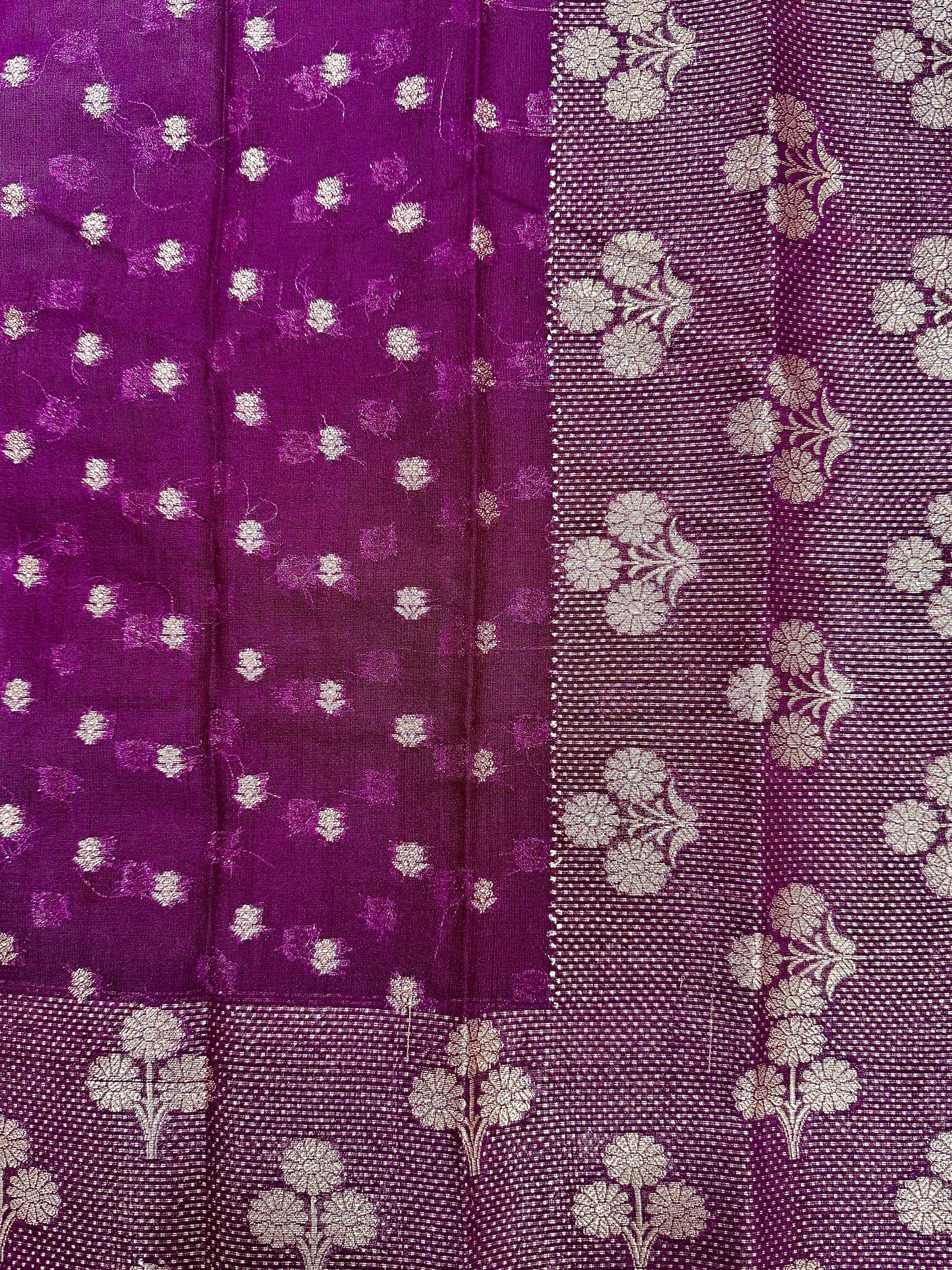 Raw Linen Woven Saree