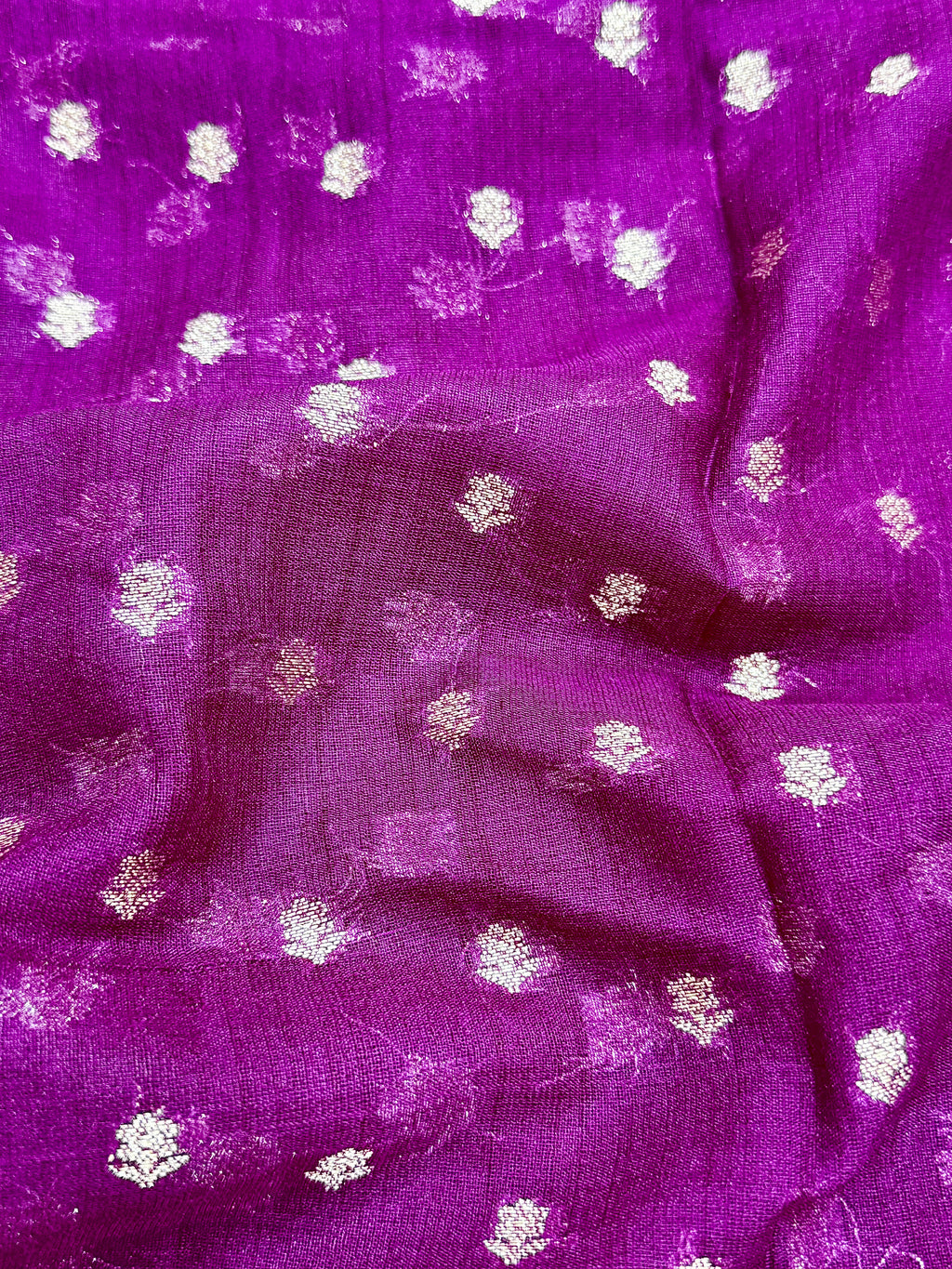 Raw Linen Woven Saree