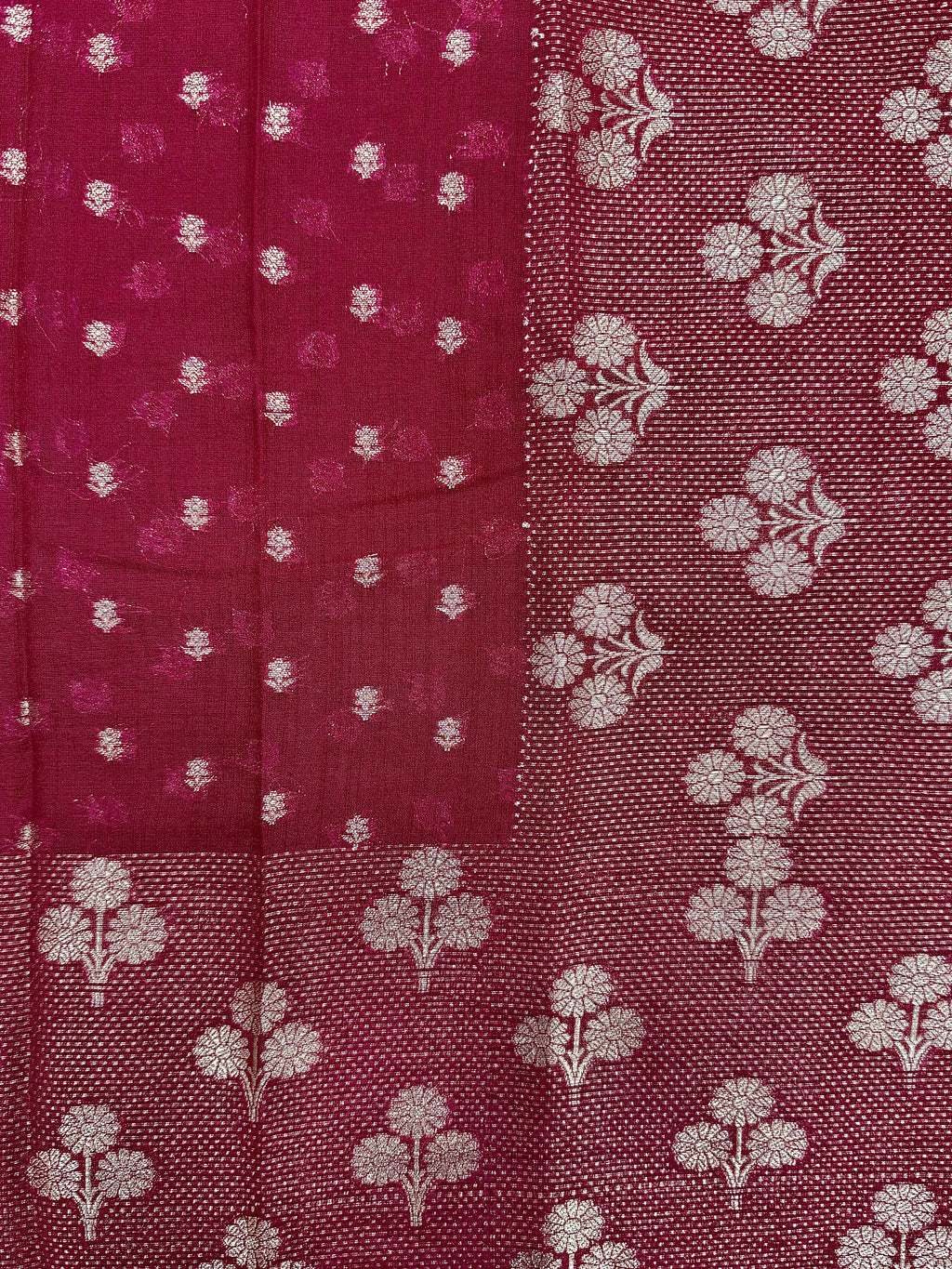 Raw Linen Woven Saree