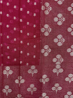 Raw Linen Woven Saree