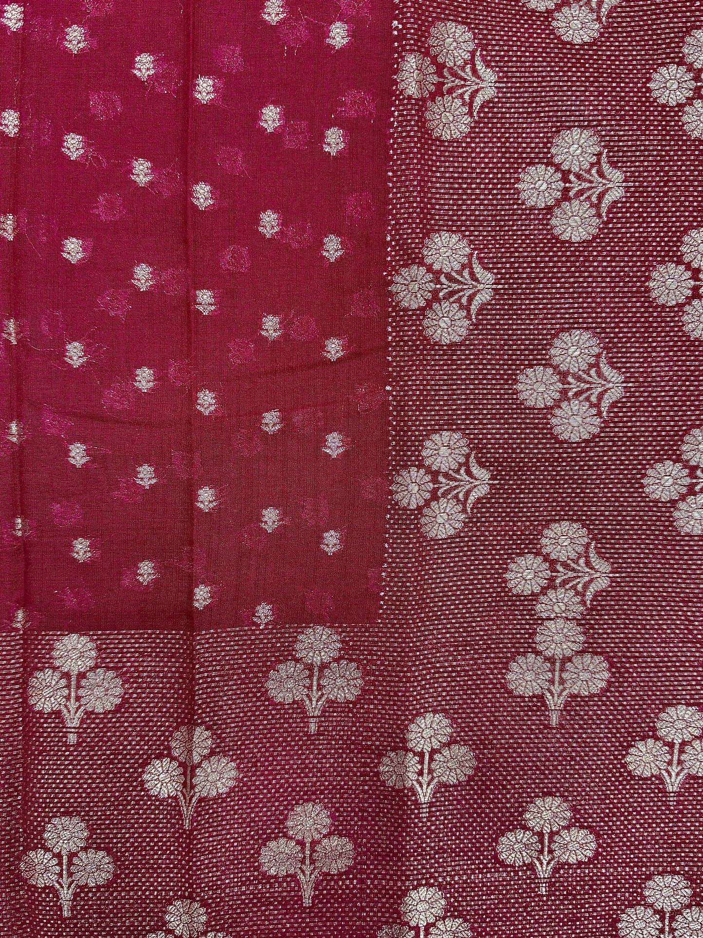 Raw Linen Woven Saree