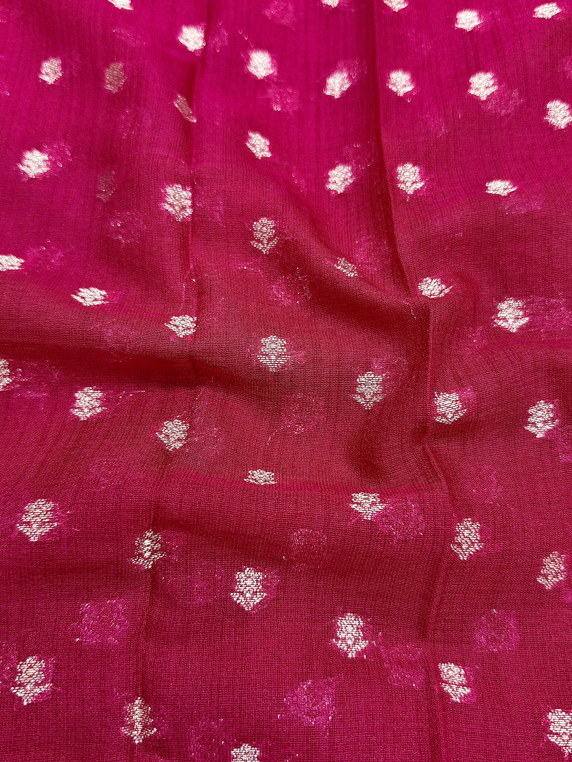 Raw Linen Woven Saree
