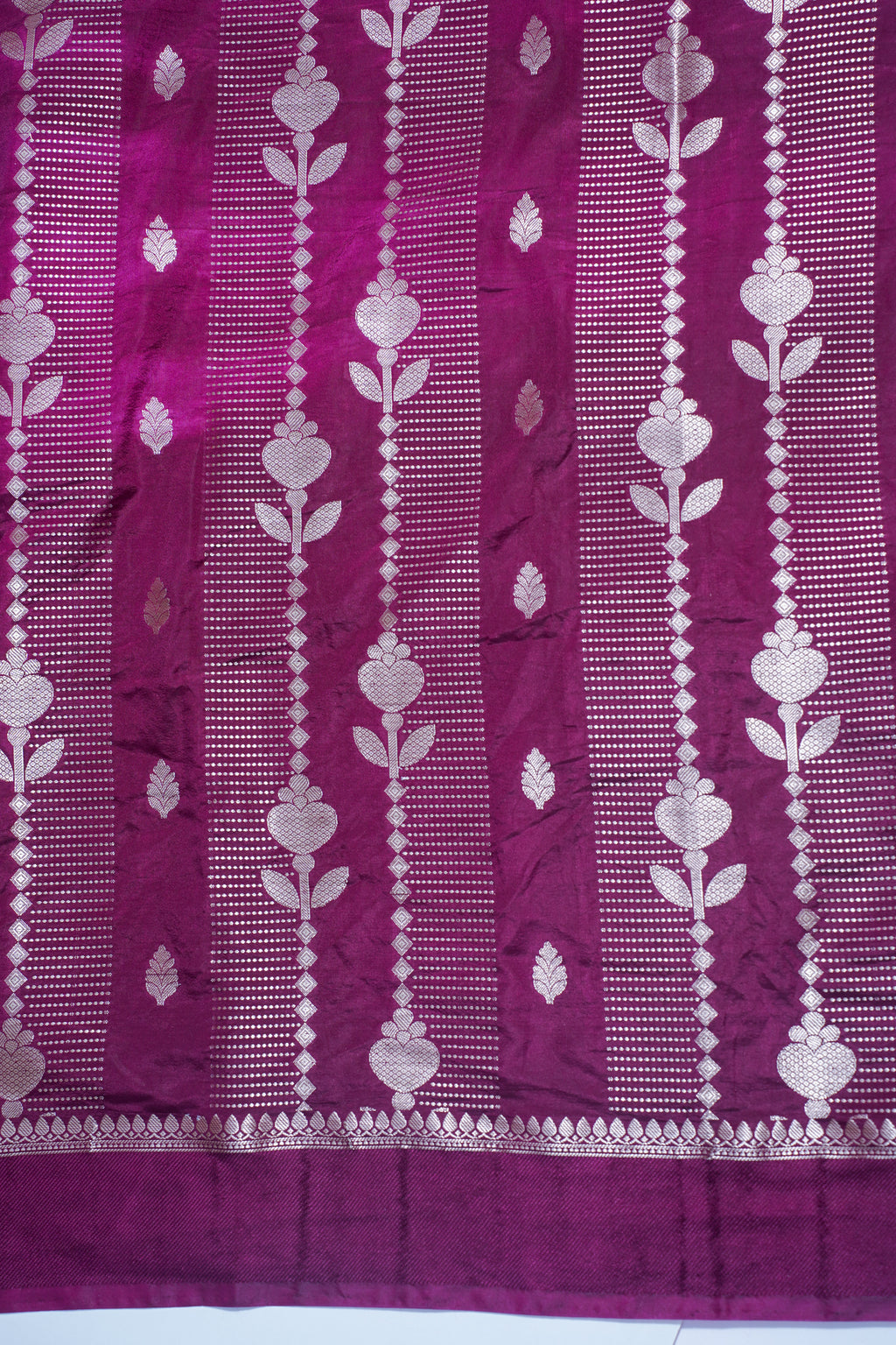 Purple Semi Katan Silk Saree
